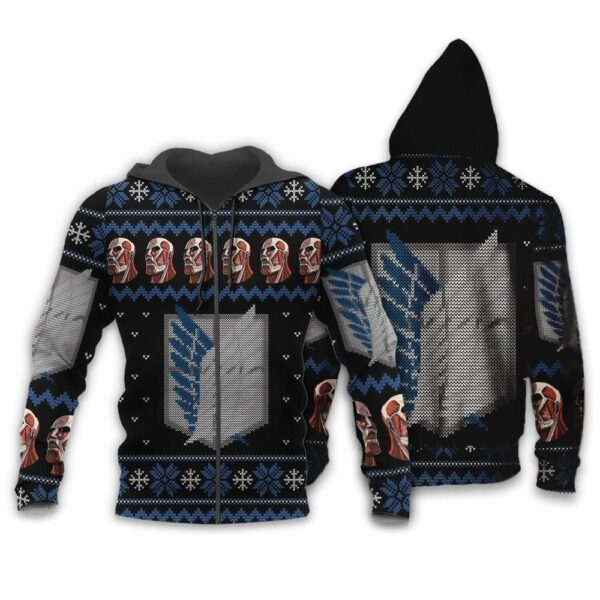 Attack On Titan Shirt Scout Ugly Christmas Sweater Jacket 2