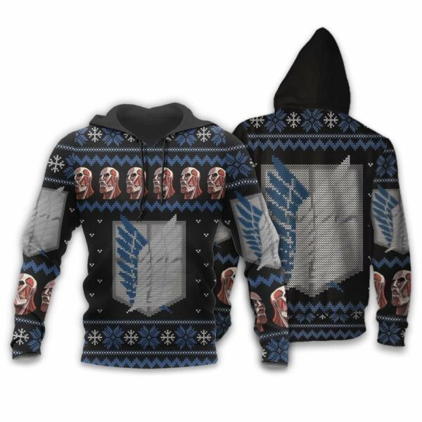 Attack On Titan Shirt Scout Ugly Christmas Sweater Jacket 3