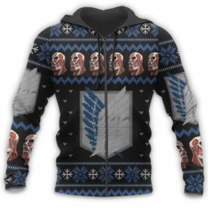 Attack On Titan Shirt Scout Ugly Christmas Sweater Jacket 13