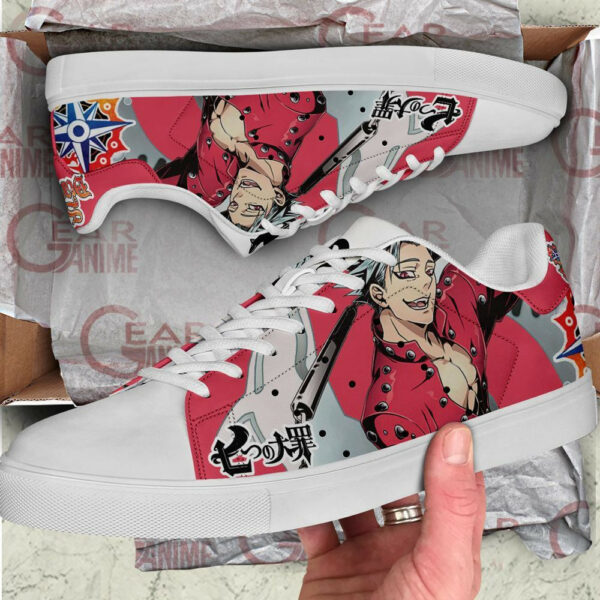 Ban Skate Shoes The Seven Deadly Sins Anime Custom Sneakers SK10 2