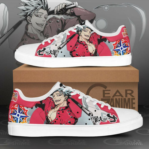 Ban Skate Shoes The Seven Deadly Sins Anime Custom Sneakers SK10 1