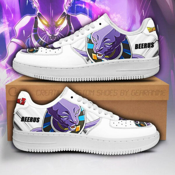 Beerus Air Shoes Custom Anime Dragon Ball Sneakers Simple Style 1