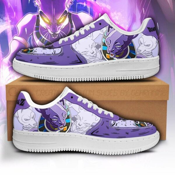 Beerus Shoes Custom Dragon Ball Anime Sneakers Fan Gift PT05 1