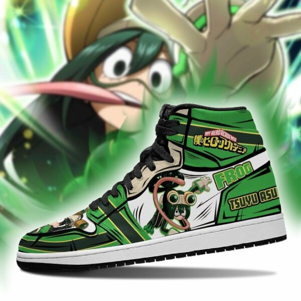 BHNA Tsuyu Asui Shoes Custom Anime My Hero Academia Sneakers 3