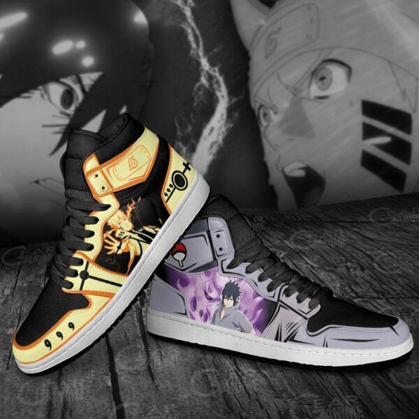 Bijuu and Sasuke Susanoo Shoes Custom Anime Sneakers 4