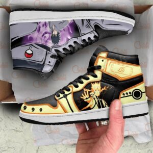 Bijuu and Sasuke Susanoo Shoes Custom Anime Sneakers 6
