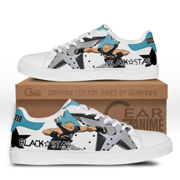 Black _ Star Skate Shoes Custom Soul Eater Anime Sneakers 1