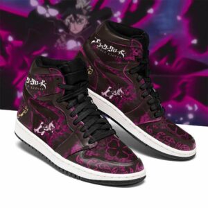 Black Asta Shoes Custom Purple Black Clover Anime Shoes 5