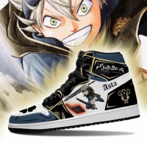Black Bull Asta Fight Shoes Black Clover Anime Sneakers 6