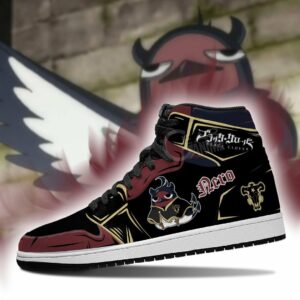 Black Bull Nero Shoes Black Clover Anime Sneakers 6