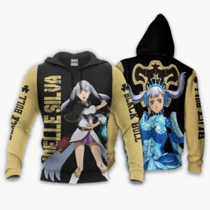 Black Bull Noelle Silva Hoodie Black Clover Anime Shirt 8