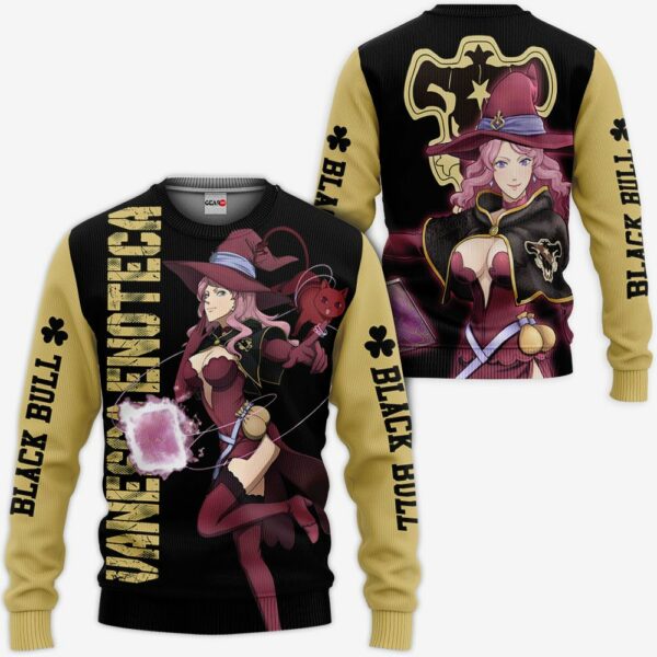 Black Bull Vanessa Hoodie Black Clover Anime Shirt 2