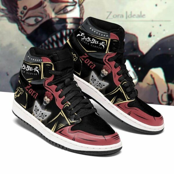 Black Bull Zora Ideale Shoes Black Clover Anime Sneakers 1