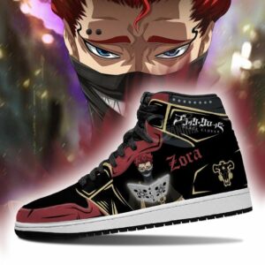 Black Bull Zora Ideale Shoes Black Clover Anime Sneakers 6