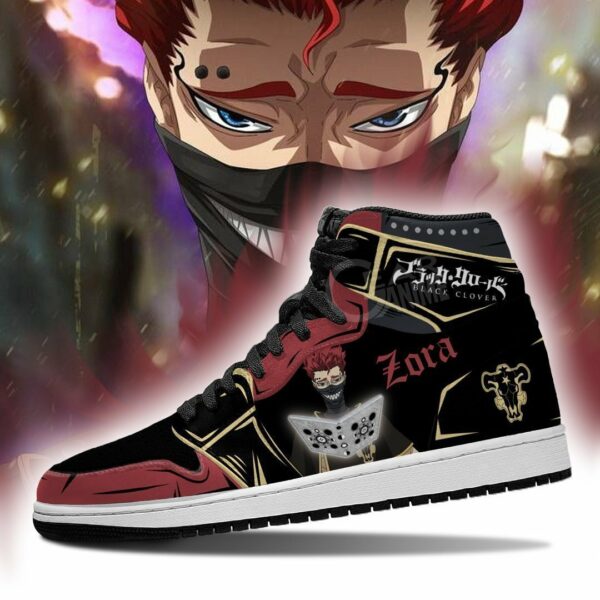 Black Bull Zora Ideale Shoes Black Clover Anime Sneakers 3