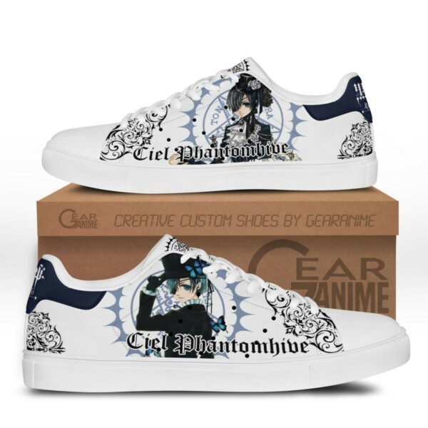 Black Butler Ciel Phantomhive Skate Shoes Custom Anime Sneakers 1