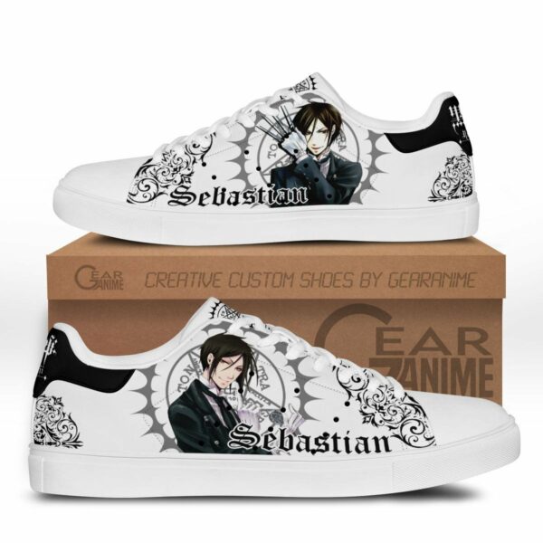 Black Butler Sebastian Michaelis Skate Shoes Custom Anime Sneakers 1