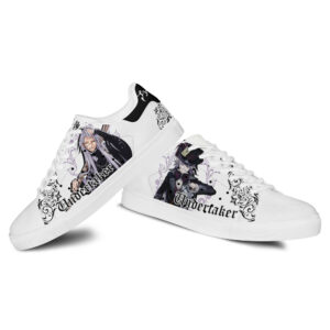 Black Butler Undertaker Skate Shoes Custom Anime Sneakers 6