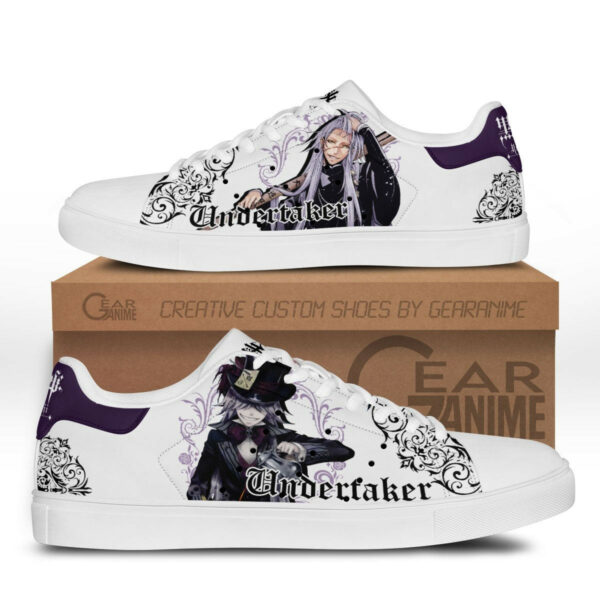Black Butler Undertaker Skate Shoes Custom Anime Sneakers 1