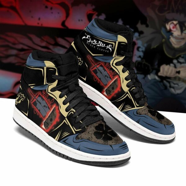 Black Clover Asta Shoes Grimoire Sword Custom Anime Sneakers 2