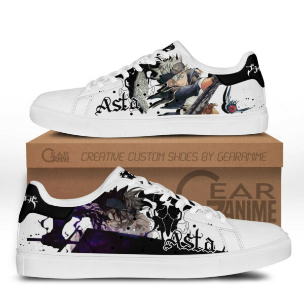 Black Clover Asta Skate Shoes Custom Anime Sneakers 1