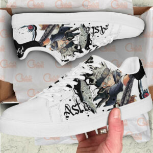 Black Clover Asta Skate Shoes Custom Anime Sneakers 5