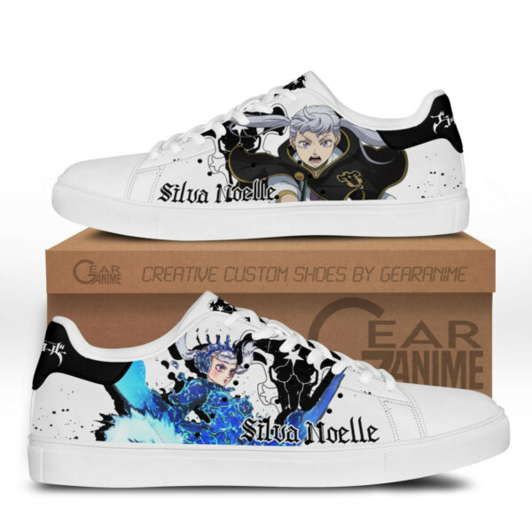 Black Clover Nozel Silva Skate Shoes Custom Anime Sneakers 1