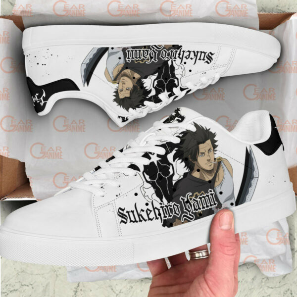Black Clover Yami Sukehiro Skate Shoes Custom Anime Sneakers 2