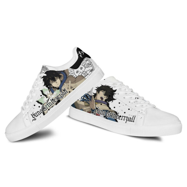Black Clover Yuno Grinberryall Skate Shoes Custom Anime Sneakers 3