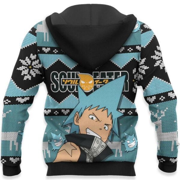 Black Star Ugly Christmas Sweater Custom Anime Soul Eater XS12 4