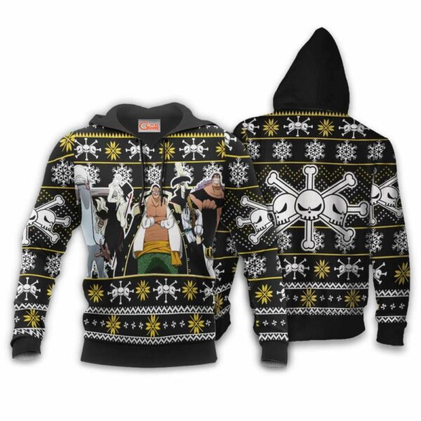 Blackbeard Pirates Ugly Christmas Sweater Custom Anime One Piece XS12 3