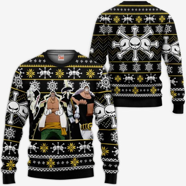 Blackbeard Pirates Ugly Christmas Sweater Custom Anime One Piece XS12 1