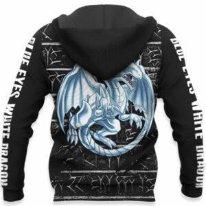 Blue-Eyes White Dragon Hoodie Custom Yugioh Anime Clothes 10