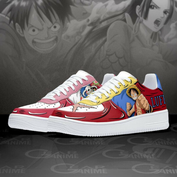 Boa Hancock And Luffy Air Shoes Custom Anime One Piece Sneakers 2