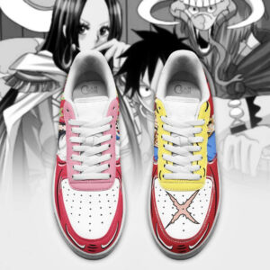 Boa Hancock And Luffy Air Shoes Custom Anime One Piece Sneakers 7