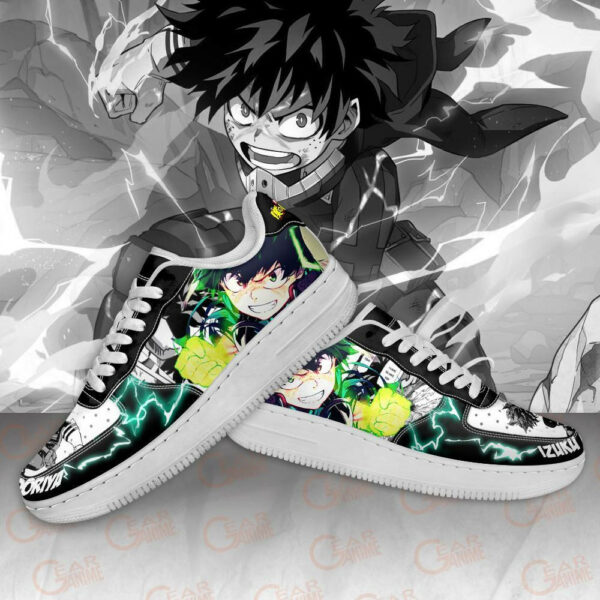 Boku No Hero Academia Izuku Midoriya Anime Sneakers Custom 2