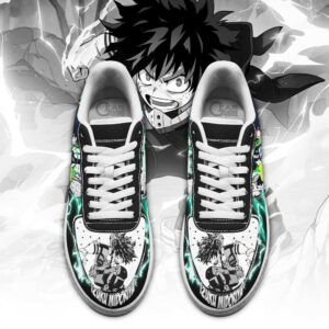Boku No Hero Academia Izuku Midoriya Anime Sneakers Custom 6