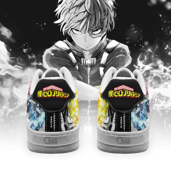Boku No Hero Academia Shoto Todoroki Sneakers Anime Custom 3