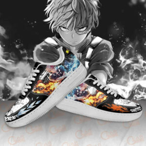 Boku No Hero Academia Shoto Todoroki Sneakers Anime Custom 7