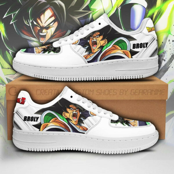 Broly Air Shoes Custom Anime Dragon Ball Sneakers Simple Style 1