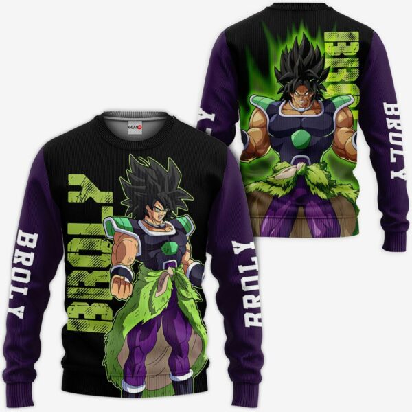 Broly Hoodie Shirt Dragon Ball Anime Zip Jacket 2