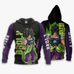 Broly Hoodie Shirt Dragon Ball Anime Zip Jacket 8