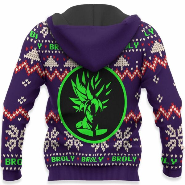 Broly Ugly Christmas Sweater Custom Anime Dragon Ball XS12 4