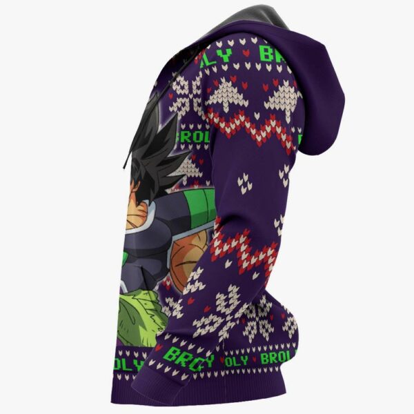 Broly Ugly Christmas Sweater Custom Anime Dragon Ball XS12 5