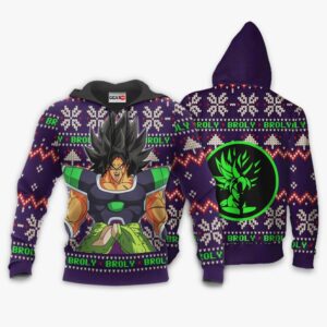 Broly Ugly Christmas Sweater Custom Anime Dragon Ball XS12 7