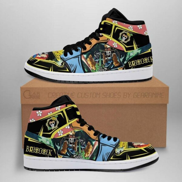 Brook Shoes Custom Anime One Piece Sneakers Gift Idea 1