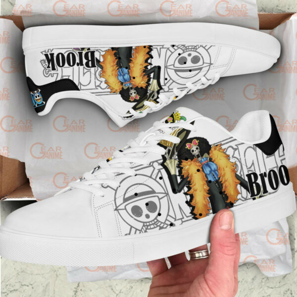 Brook Skate Shoes Custom Anime One Piece Shoes 2