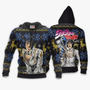 Bruno Bucciarati Ugly Christmas Sweater Custom Anime JJBA XS12 7