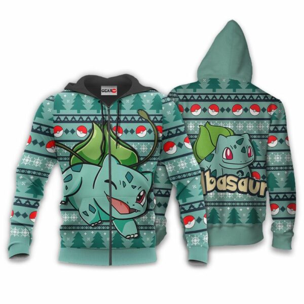 Bulbasaur Ugly Christmas Sweater Custom Anime Pokemon XS12 2