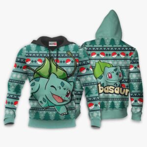 Bulbasaur Ugly Christmas Sweater Custom Anime Pokemon XS12 7